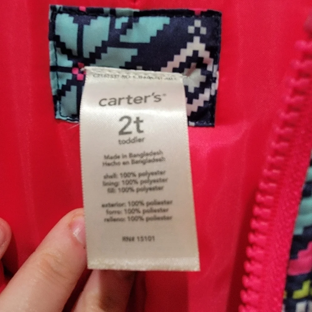Carters girls 2t Ski Bib snow pants